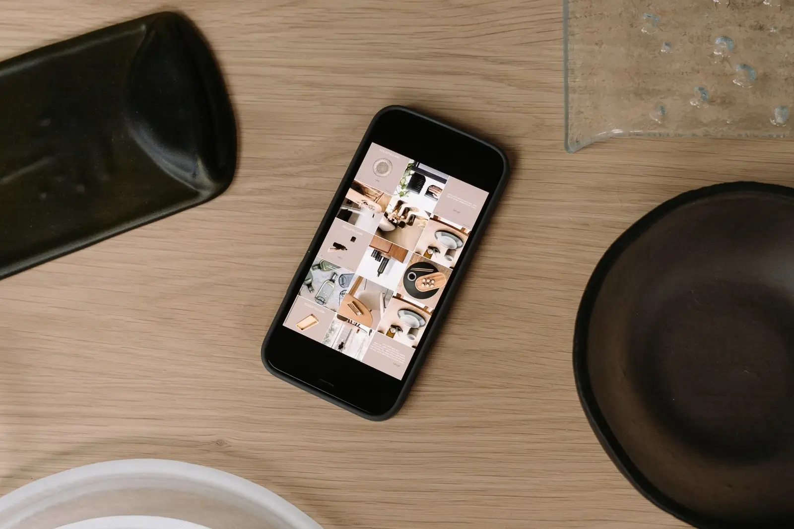 Sample image: Product catalog on a phone